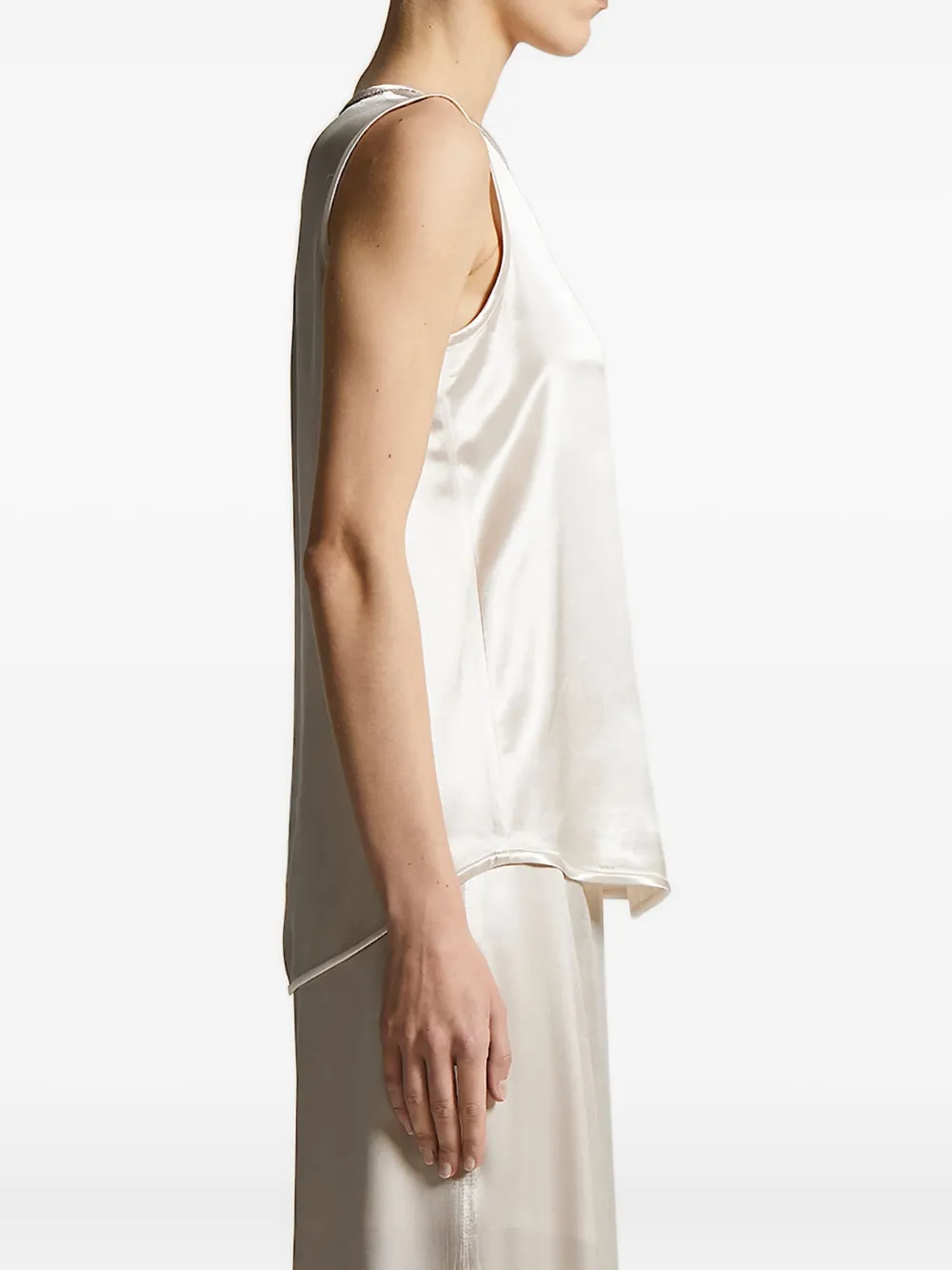 Peserico embellished sleeveless top Wit