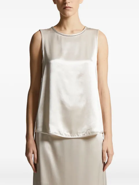 Peserico embellished sleeveless top