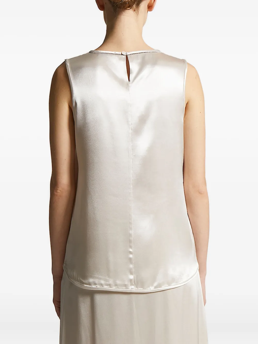 Peserico embellished sleeveless top Wit