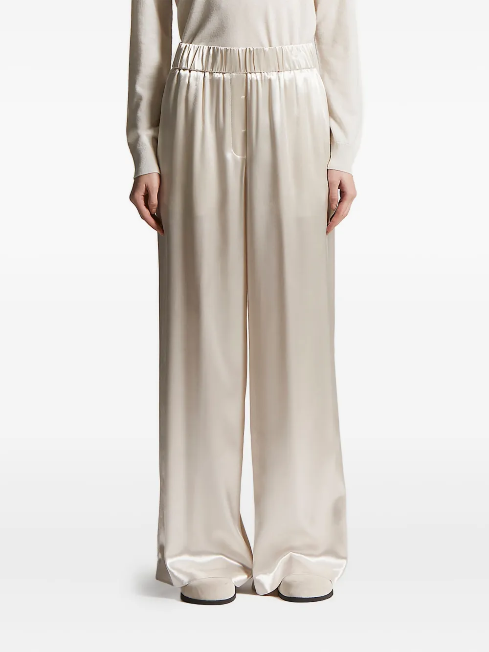 Peserico elastic-waist trousers Wit