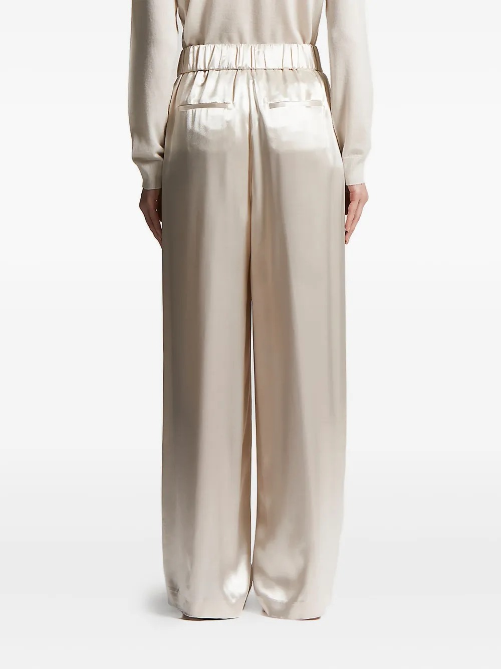 Peserico elastic-waist trousers Wit