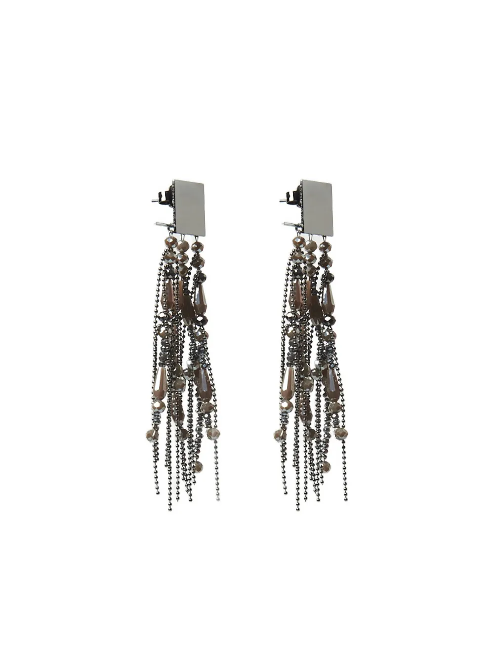 Peserico beaded earrings - Zilver