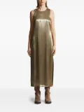 Peserico embellished side-split midi dress - Gold