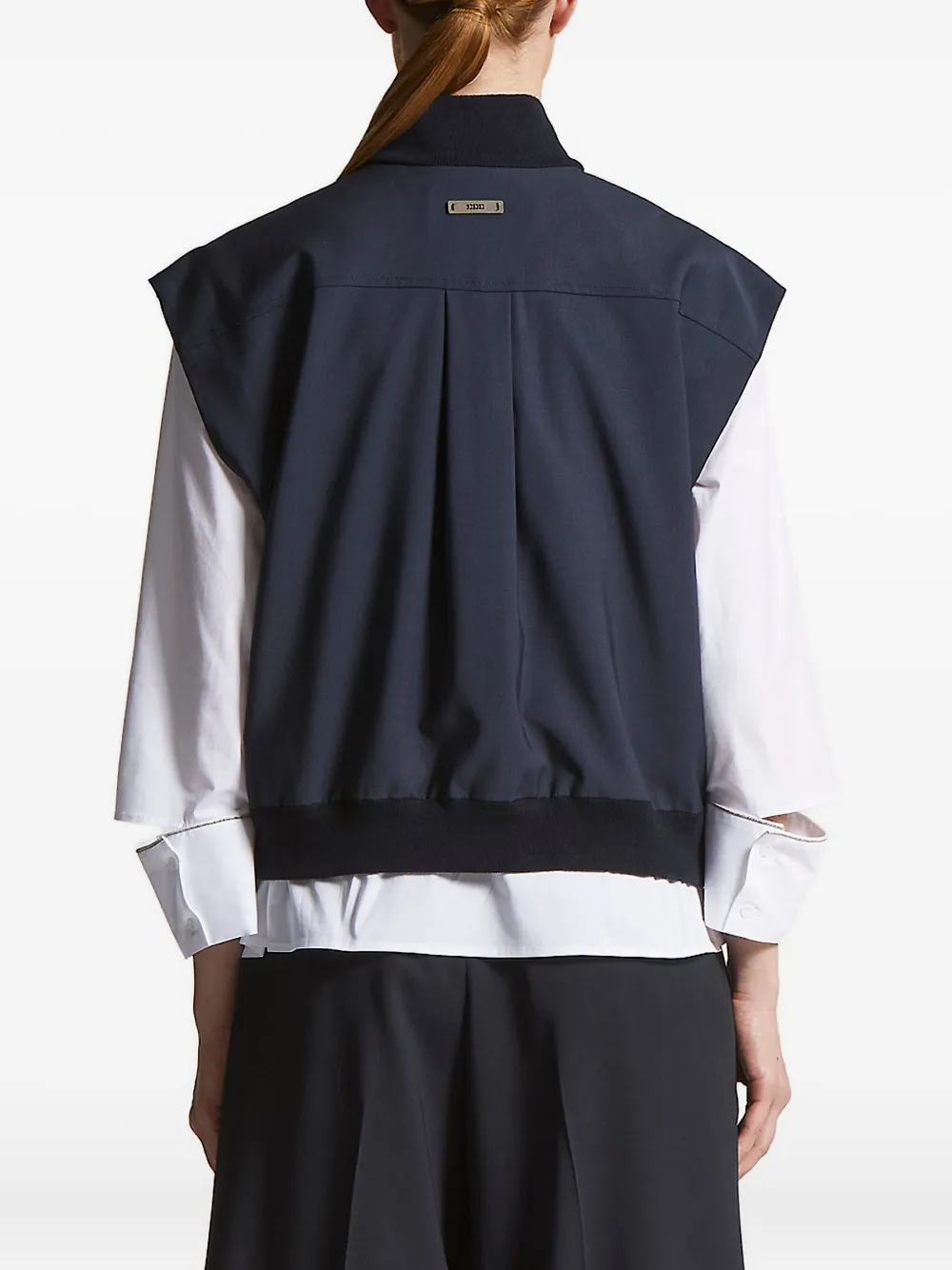 Peserico zip-front gilet Zwart