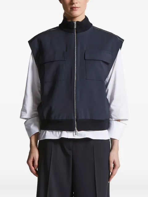 Peserico zip-front gilet