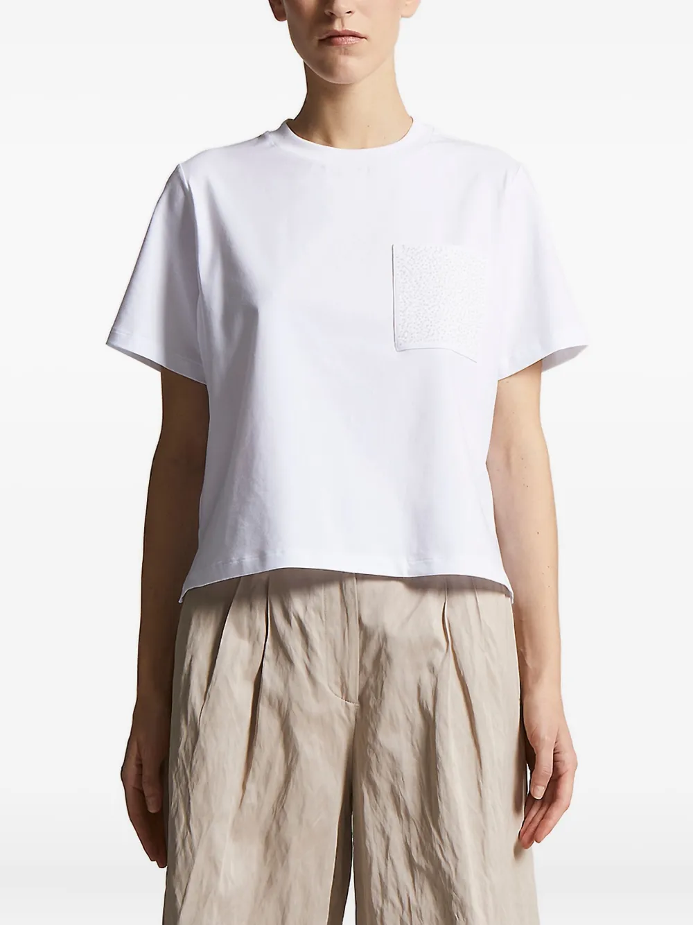 Peserico pocket-embellished T-shirt Wit