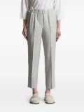 Peserico elastic-waist trousers - Grey
