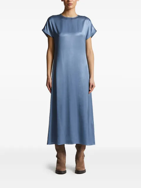 Peserico embellished satin midi dress