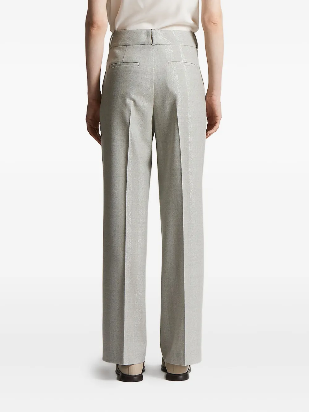 Peserico straight-leg tapered trousers Grijs