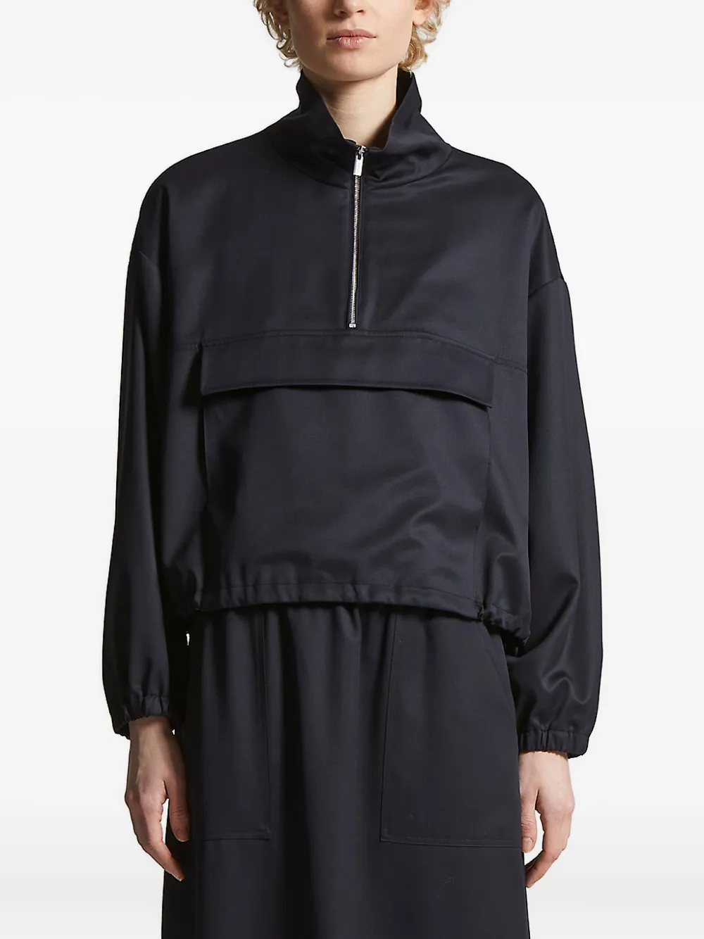 Peserico half-zip pocket sweatshirt Zwart