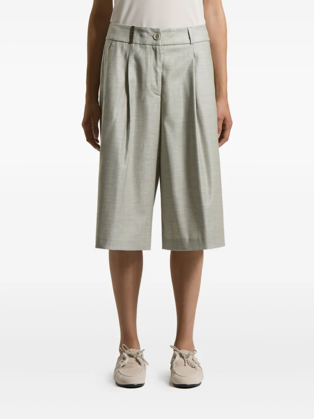 Peserico tailored short - Grijs