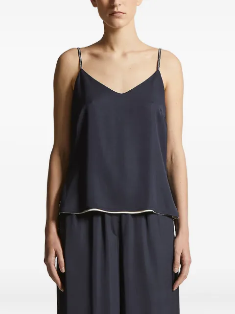 Peserico embellished-hem top