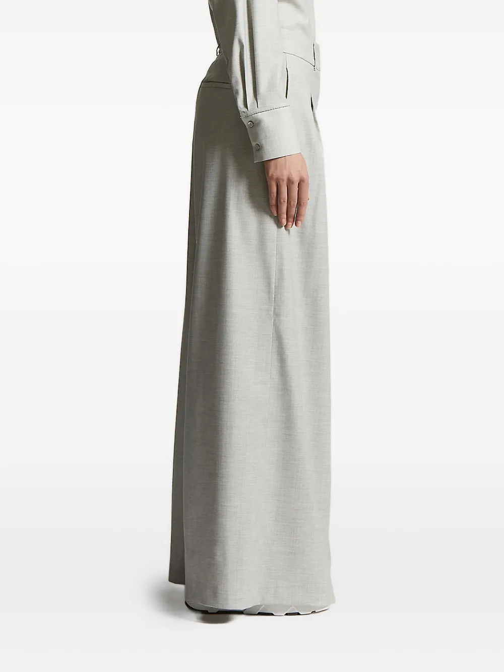 Peserico pleated wide-leg trousers Grijs