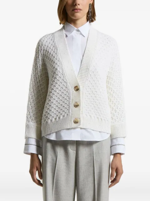 Peserico button-fastening wool cardigan