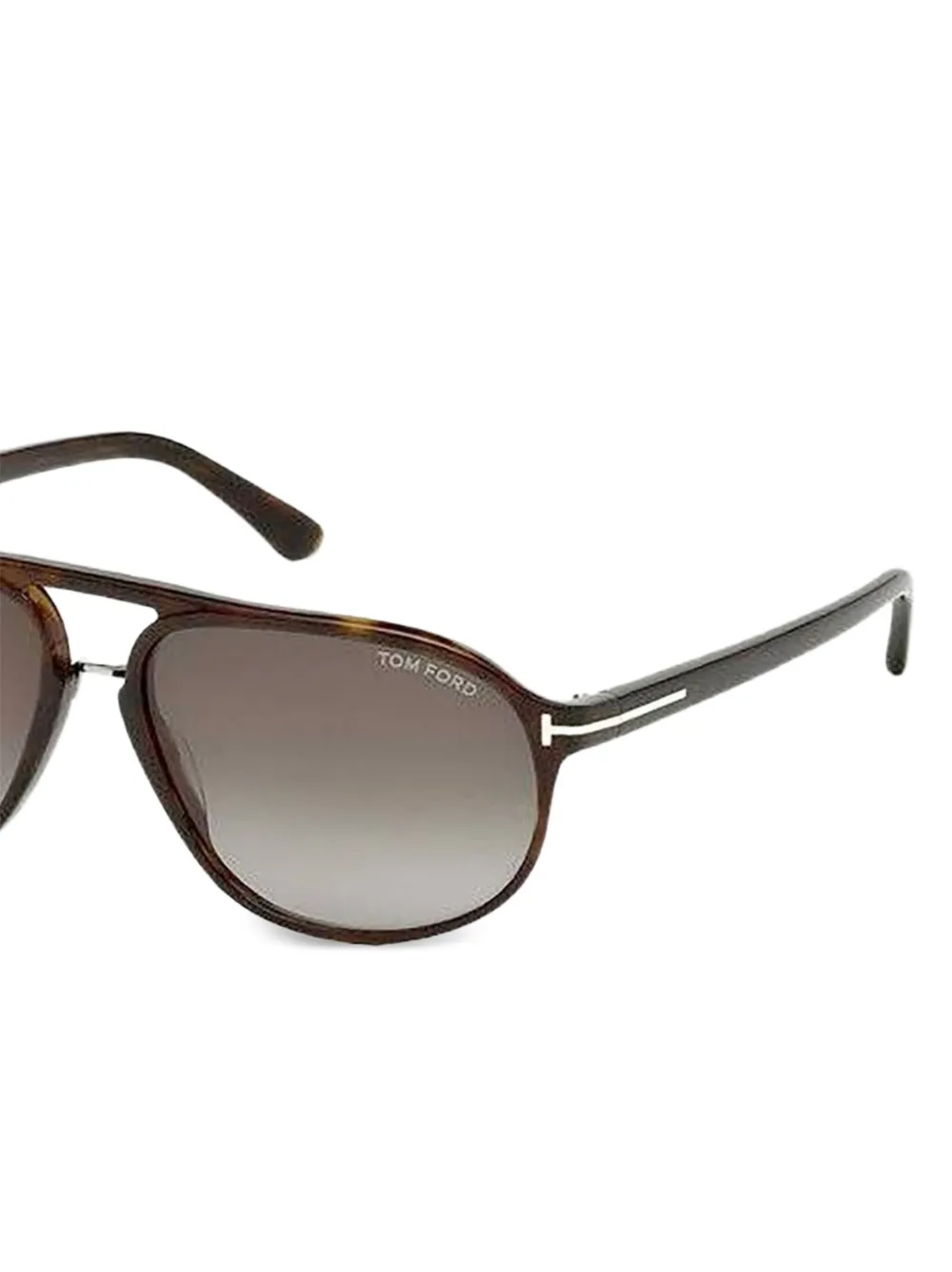 TOM FORD Eyewear Jacob zonnebril met piloten montuur Bruin