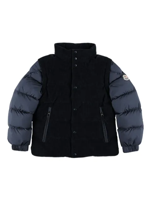 Moncler Enfant corduroy puffer jacket