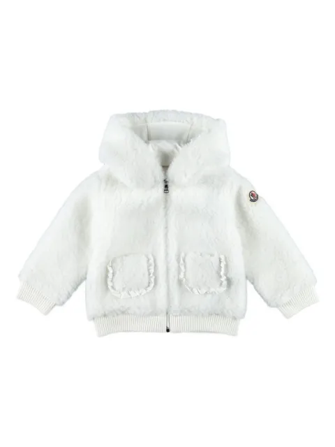 Moncler Enfant teddy-fleece zip-up hoodie