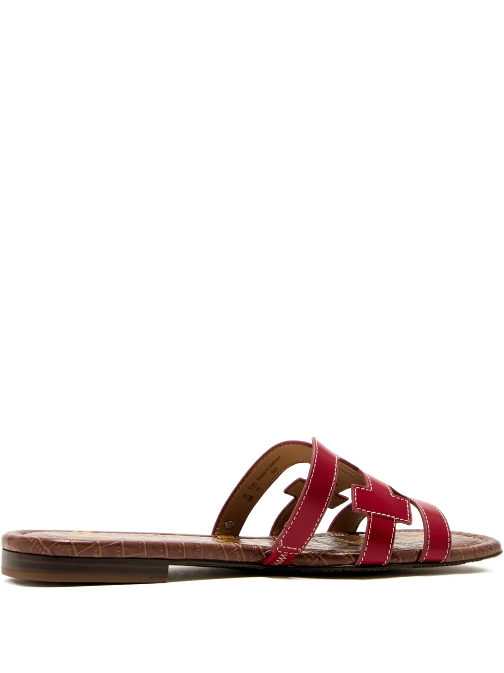 Sam Edelman leather cut-out flats sandals Red