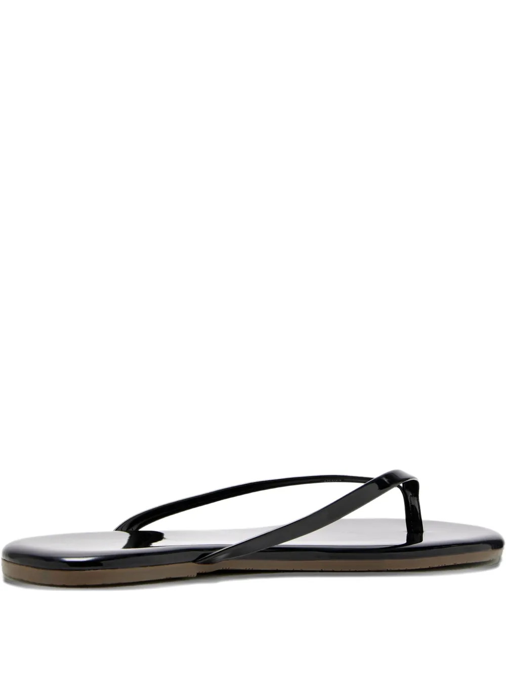 Tkees Lily Glossy Thong Sandals In Black