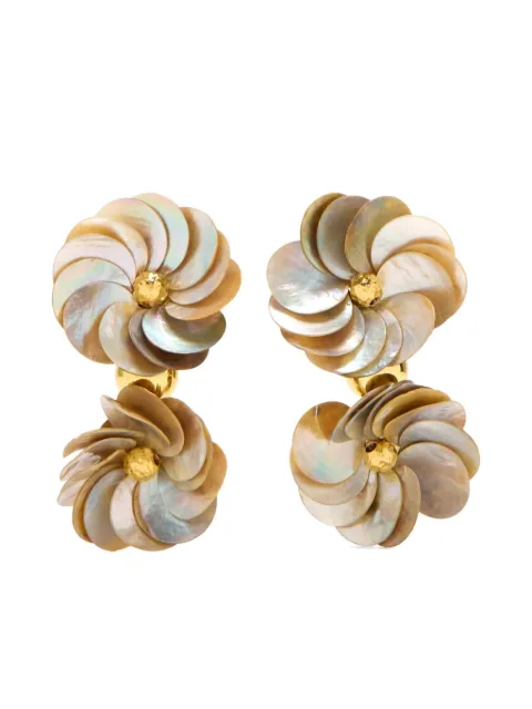 Vanina Fleur De Shells clip-on earrings