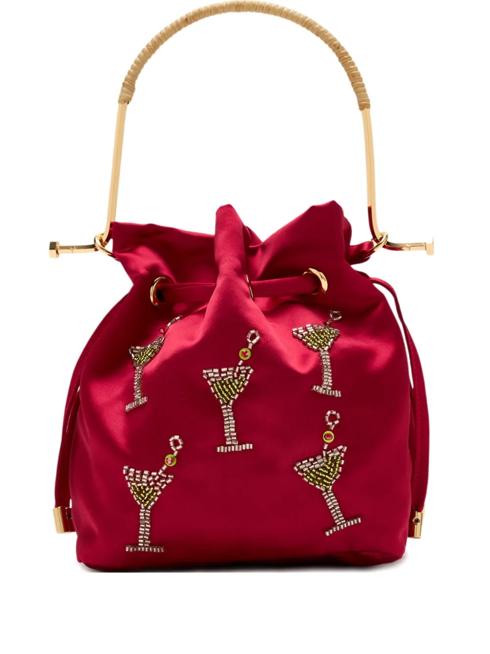 Waiwai Rio Bel beaded-embellished clutch | Red | Image 1