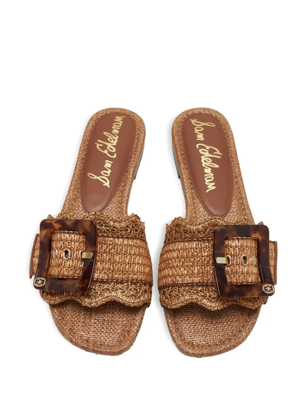 Sam Edelman Bambi woven buckle sandals Brown