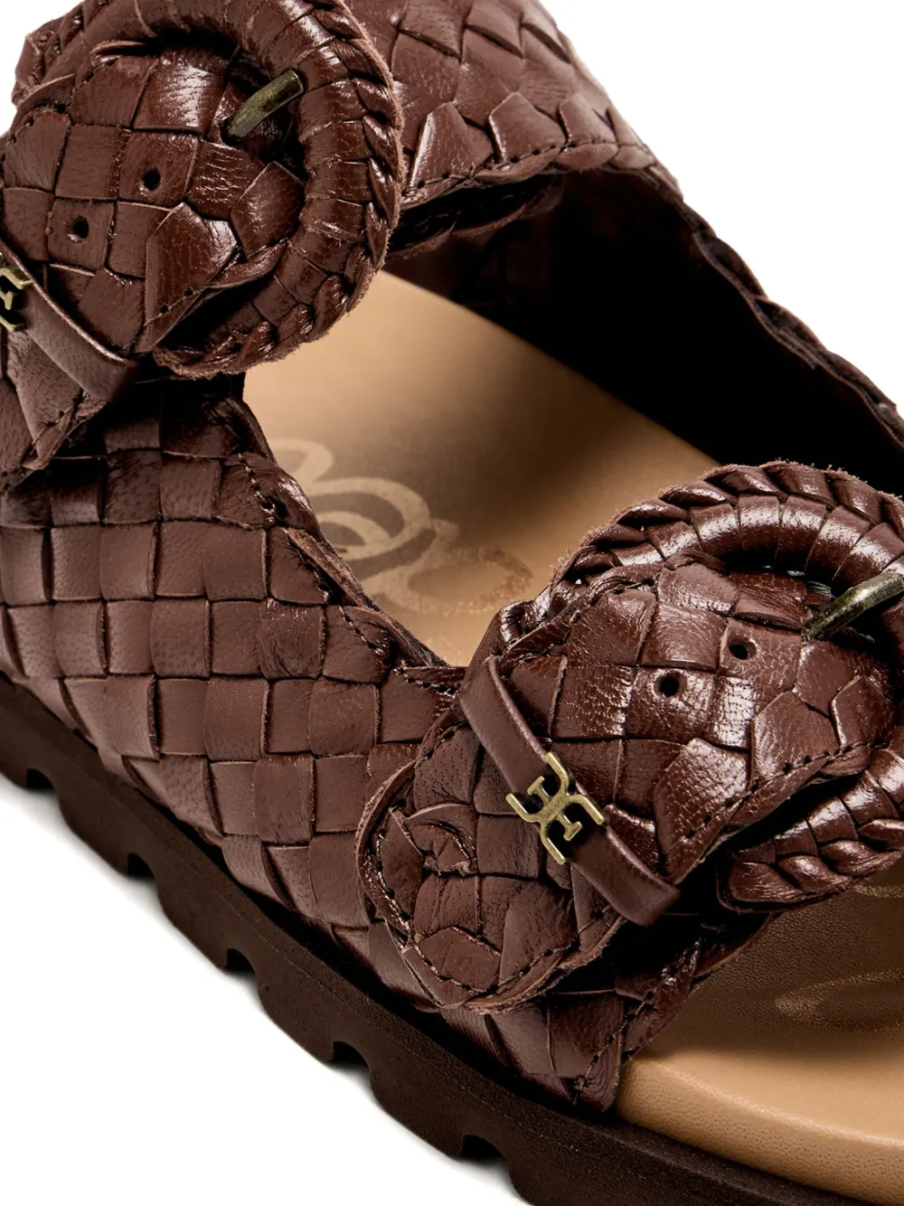 Sam Edelman woven buckle sandals Brown