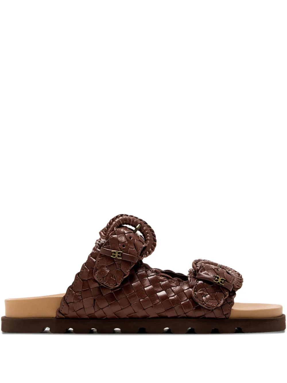 Sam Edelman woven buckle sandals Brown