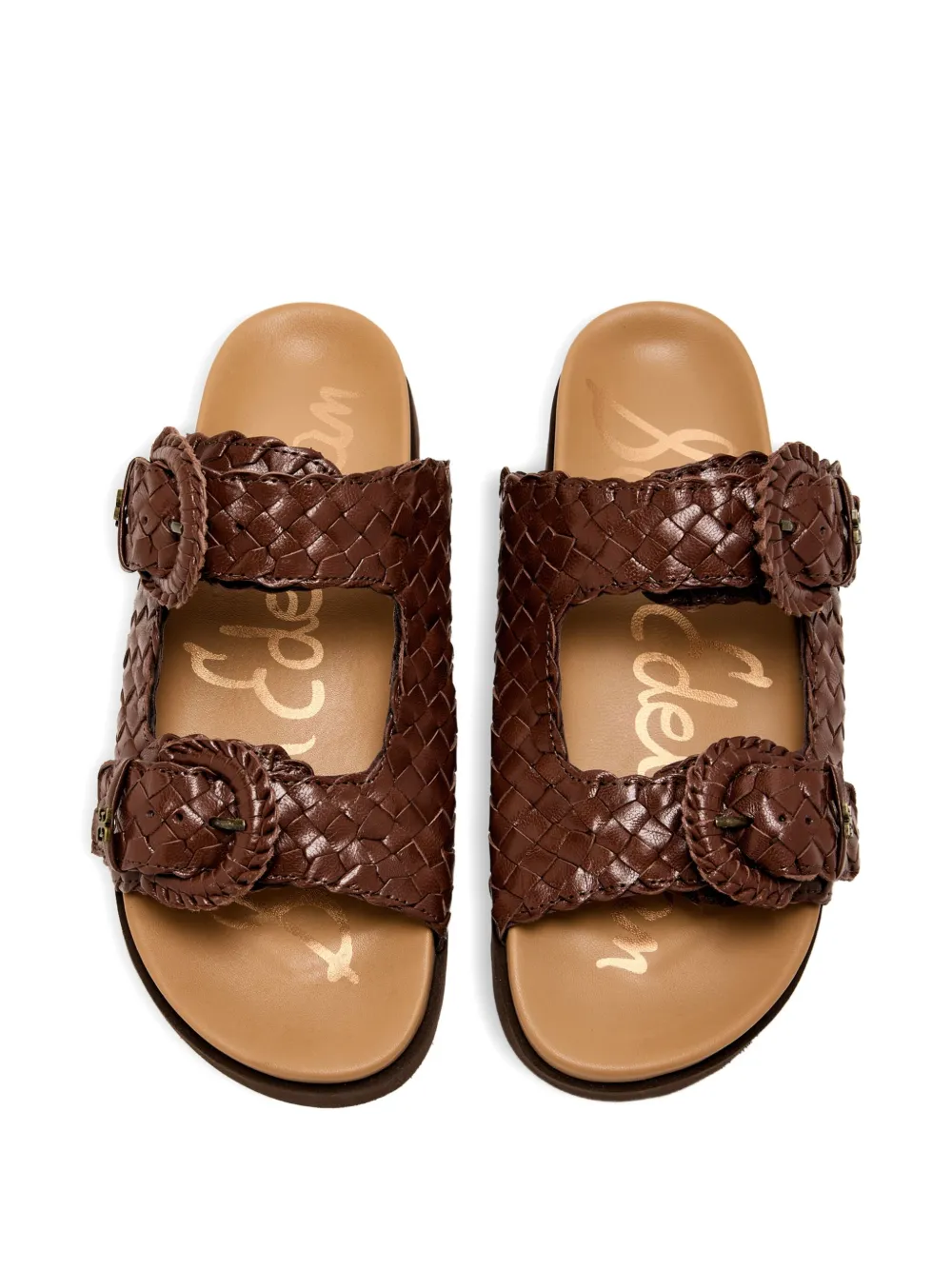 Sam Edelman woven buckle sandals Brown