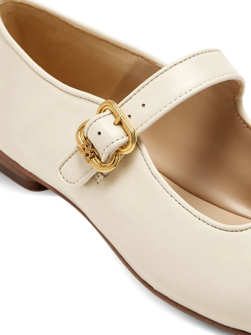Sam Edelman Buckle-strap Ballet Flats In Neutral