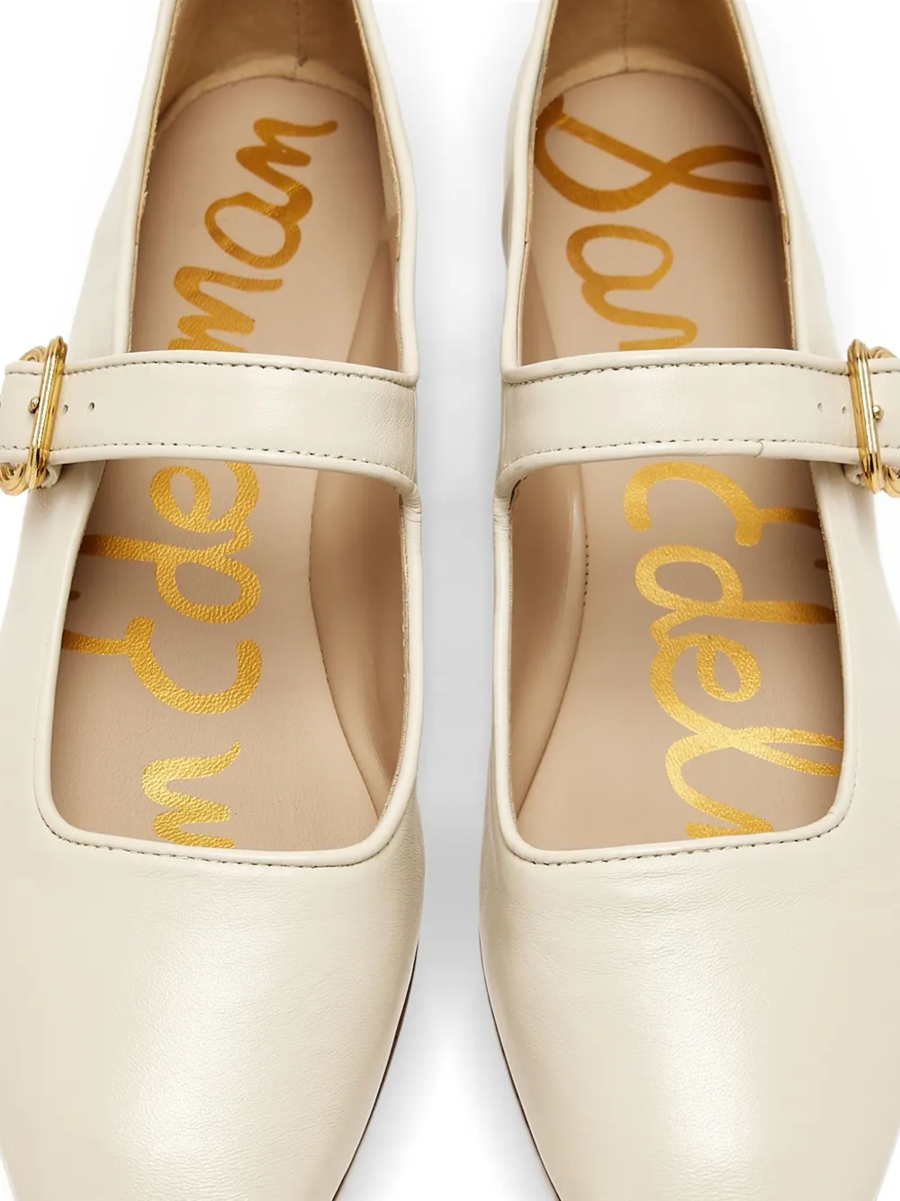 Sam Edelman Buckle-strap Ballet Flats In Neutral