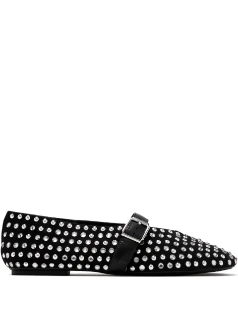 Schutz crystal-embellished ballet flats