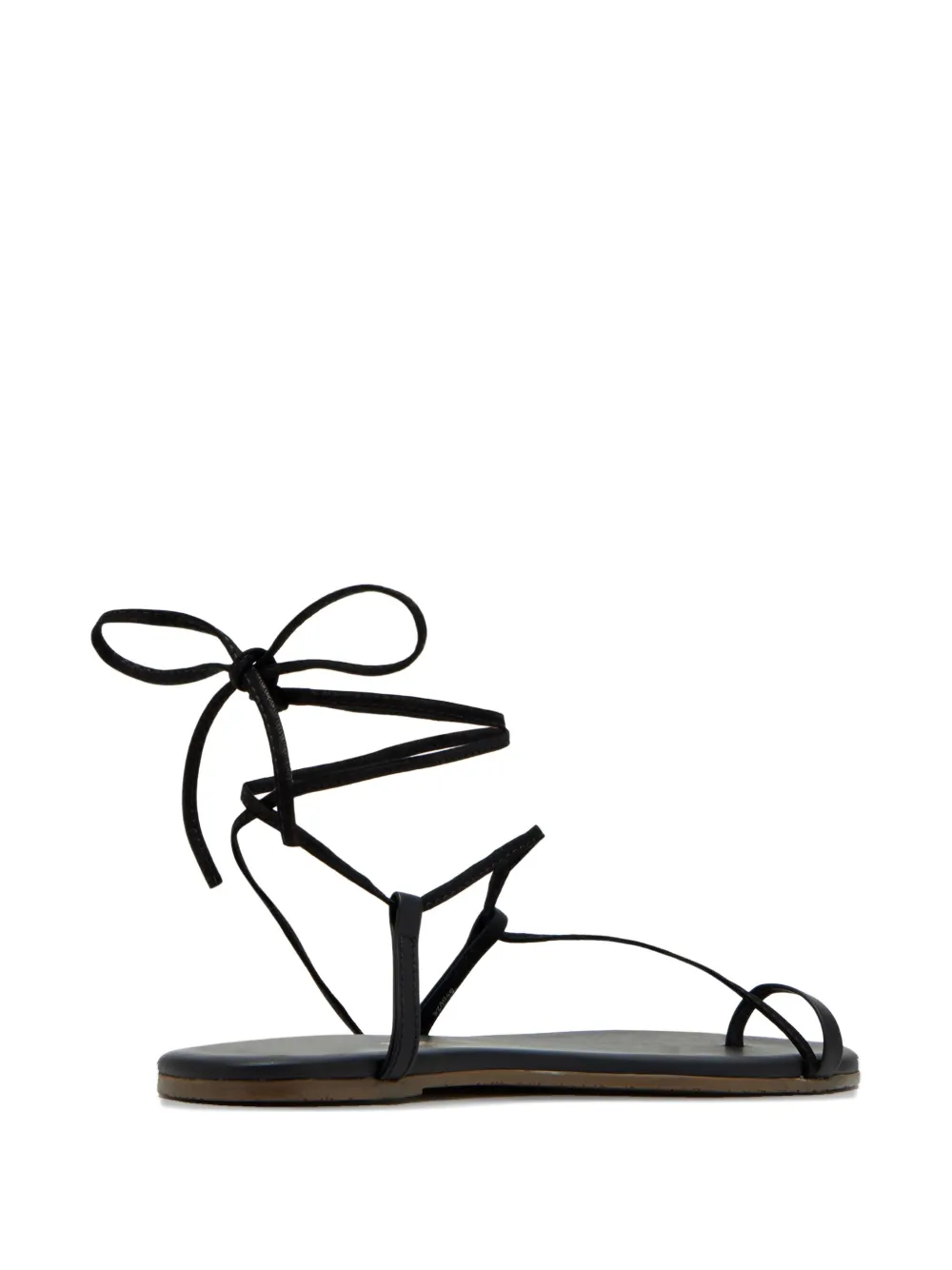 Tkees Jo leather lace-up sandals Black