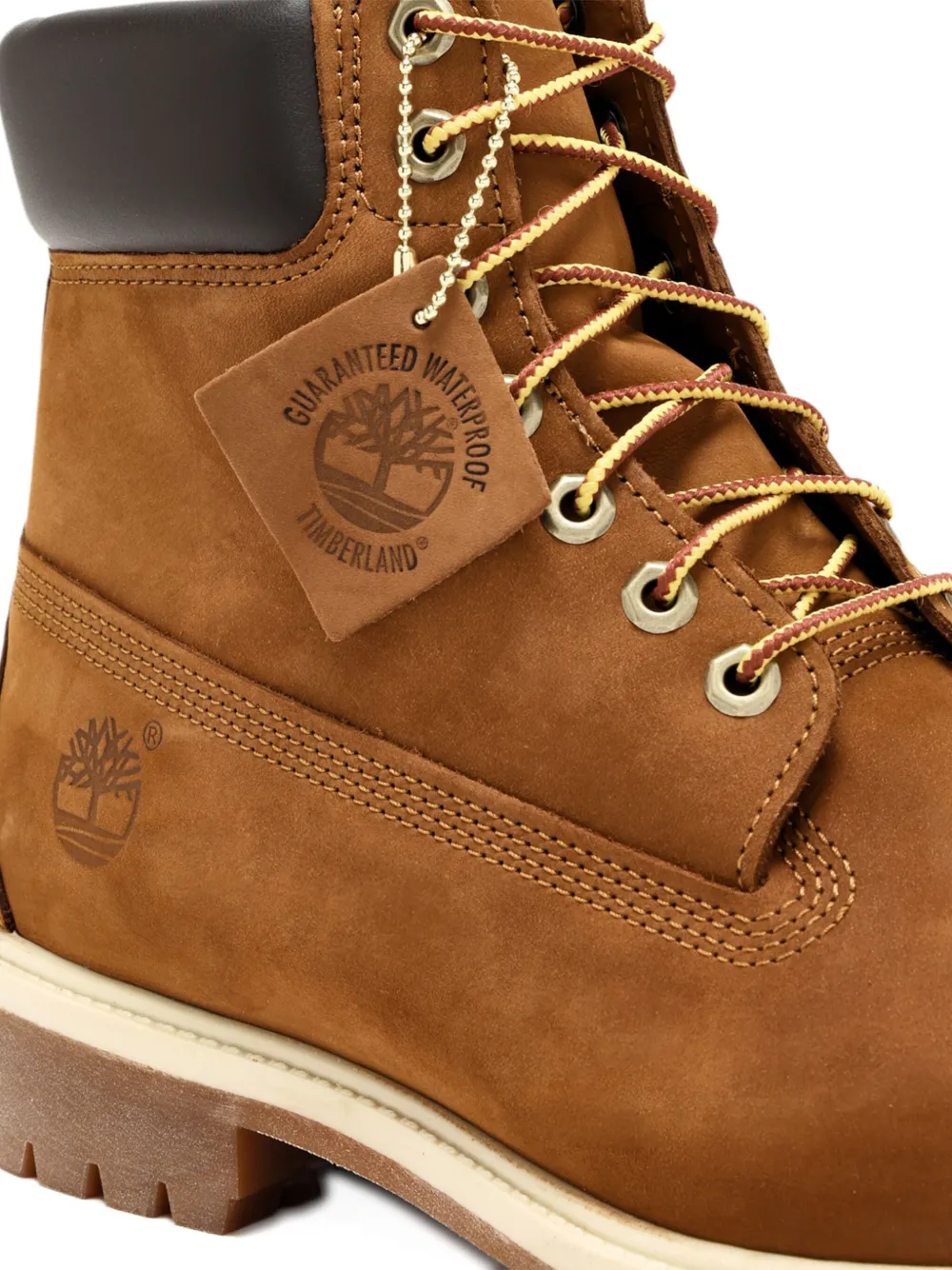 Timberland debossed-logo lace-up boots Brown