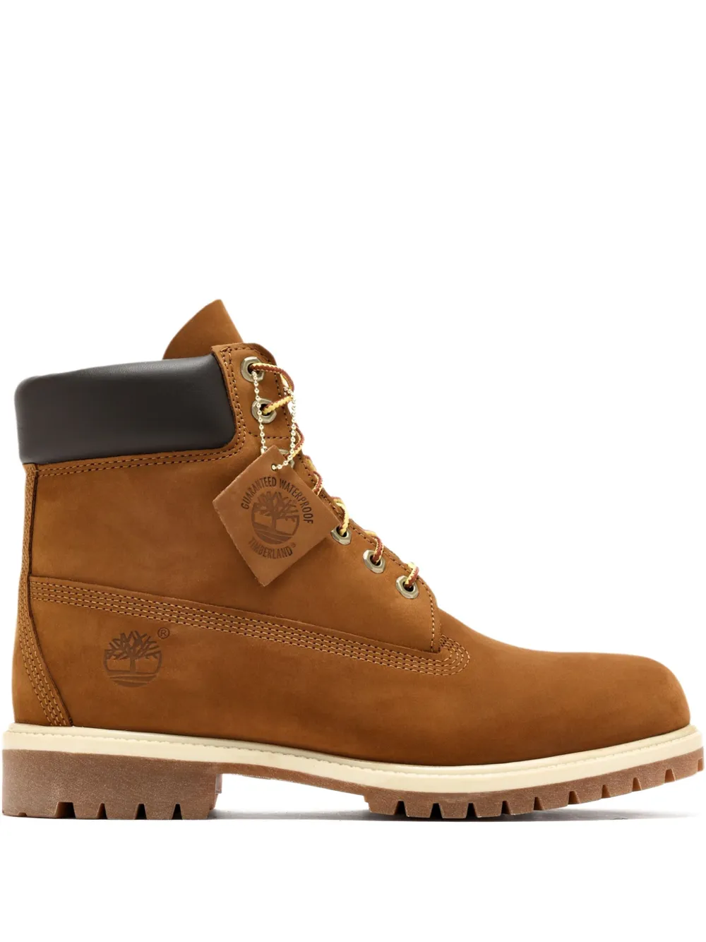 Timberland debossed-logo lace-up boots Brown