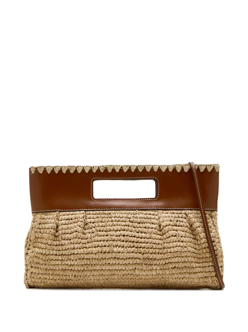 Staud Lena Clutch Bag In Neutral