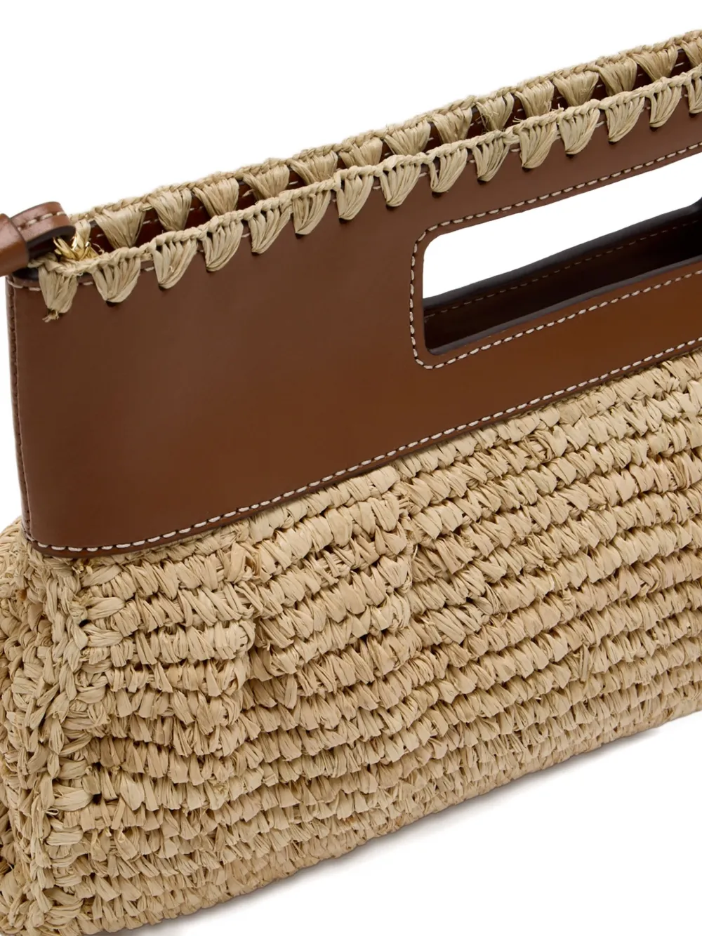 STAUD Lena clutch bag Beige