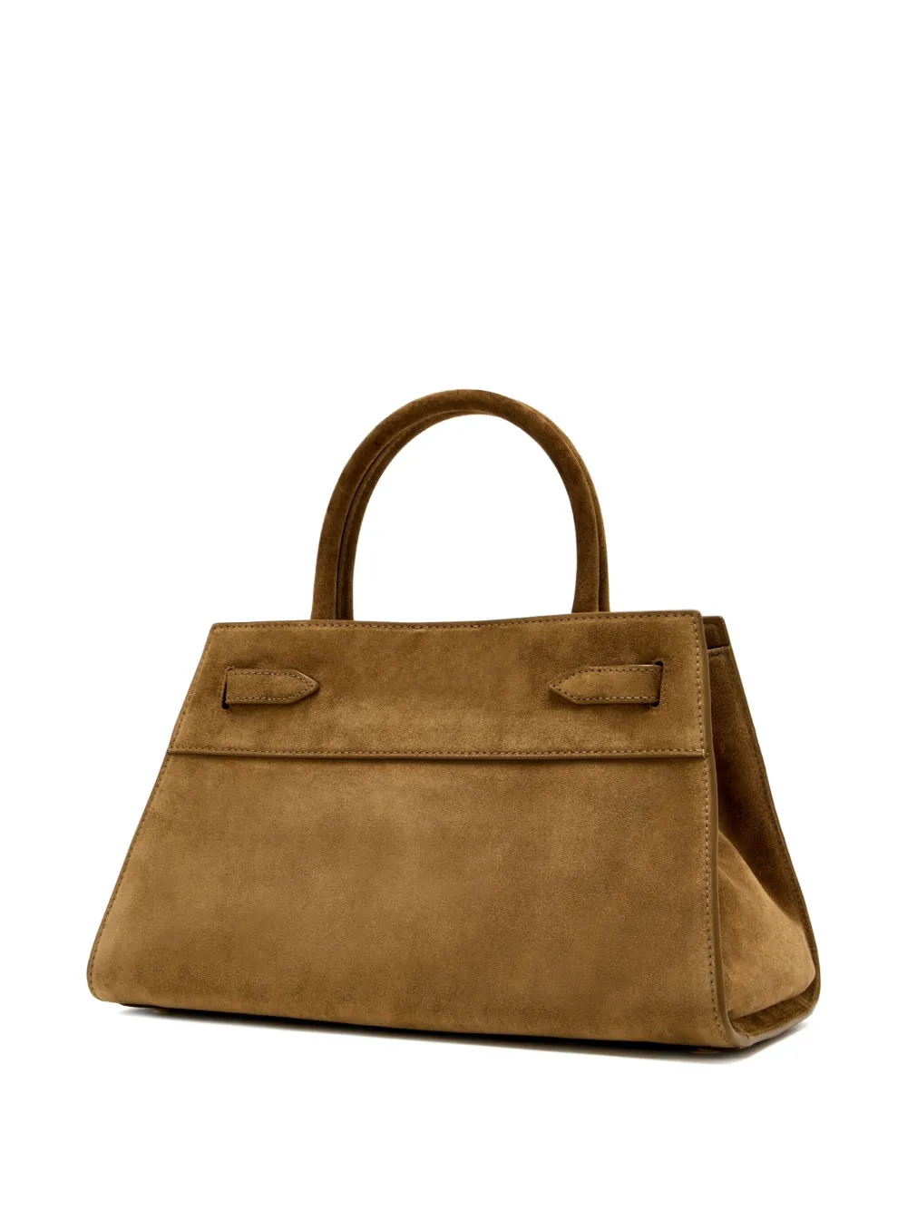Veronica Beard Dash Suede Satchel Bag In Brown