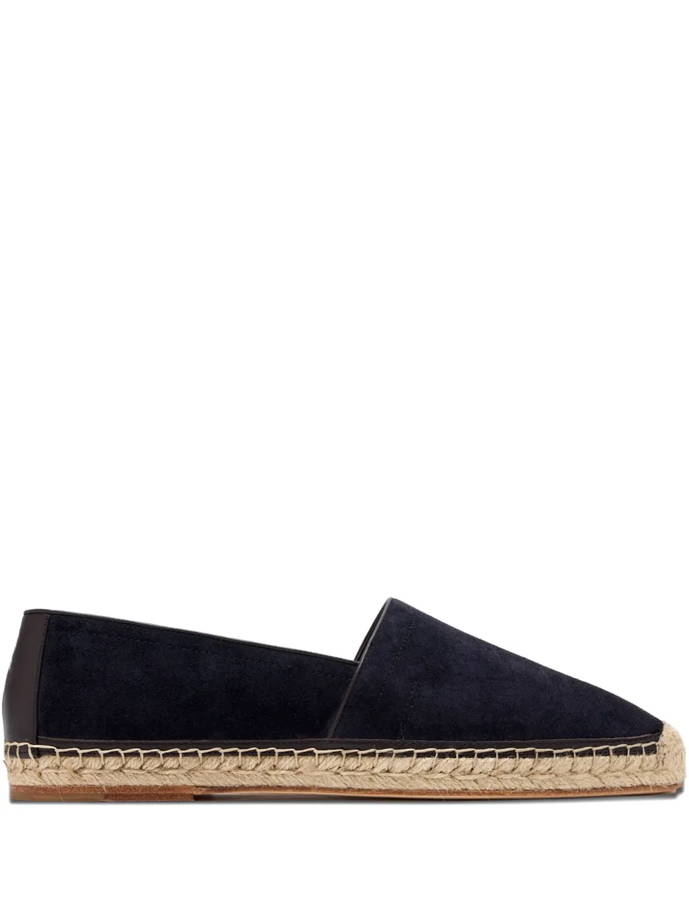 Brunello Cucinelli suede-leather espadrille loafers Blue