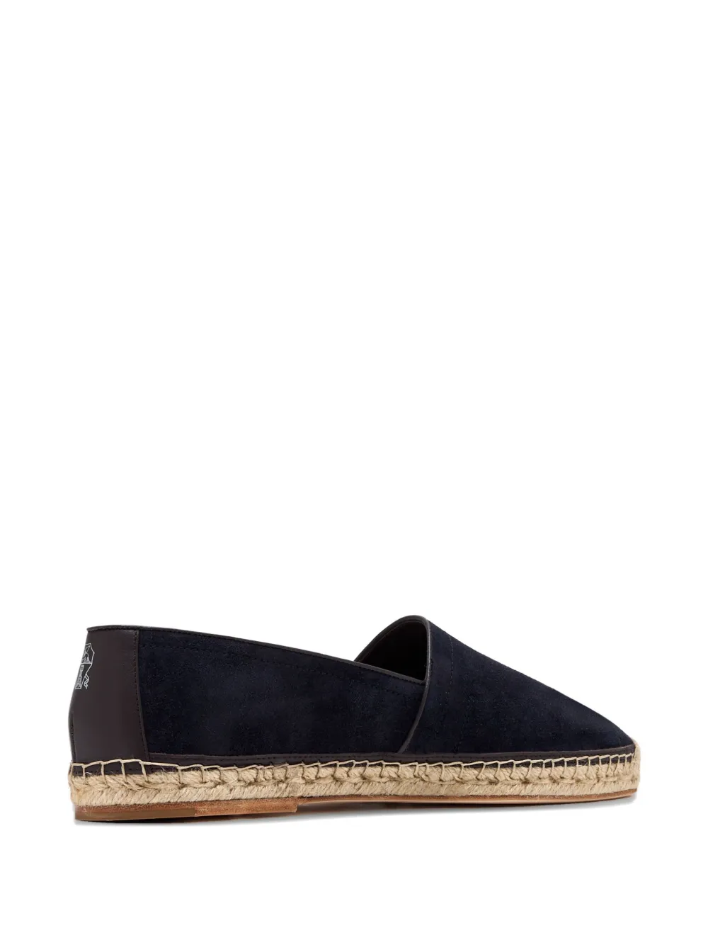 Brunello Cucinelli suede-leather espadrille loafers Blue