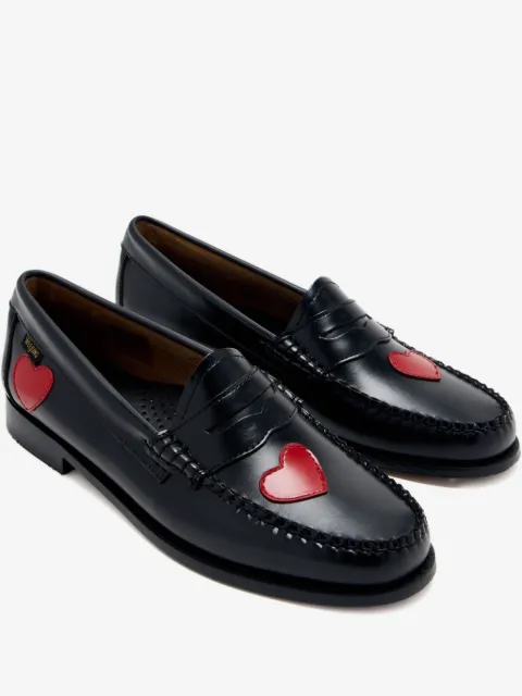 G.H.Bass pennyloafers med hjärta