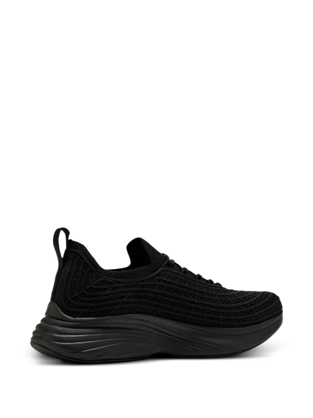 APL: ATHLETIC PROPULSION LABS TechLoom Zipline textured sneakers Black