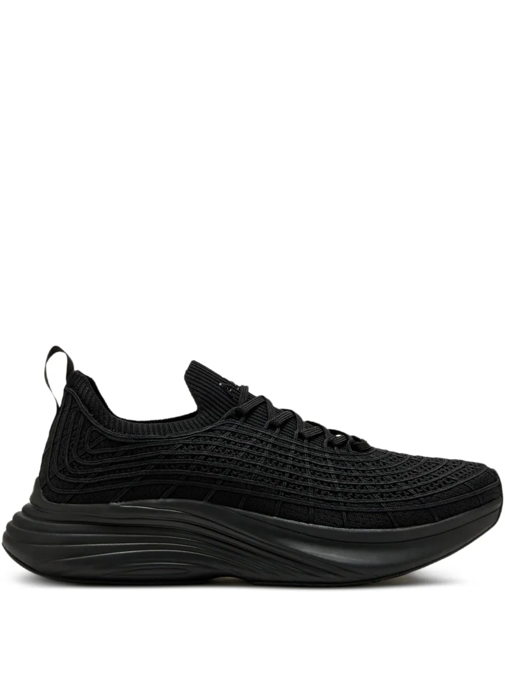 Apl Athletic Propulsion Labs Techloom Zipline Textured Sneakers In Black