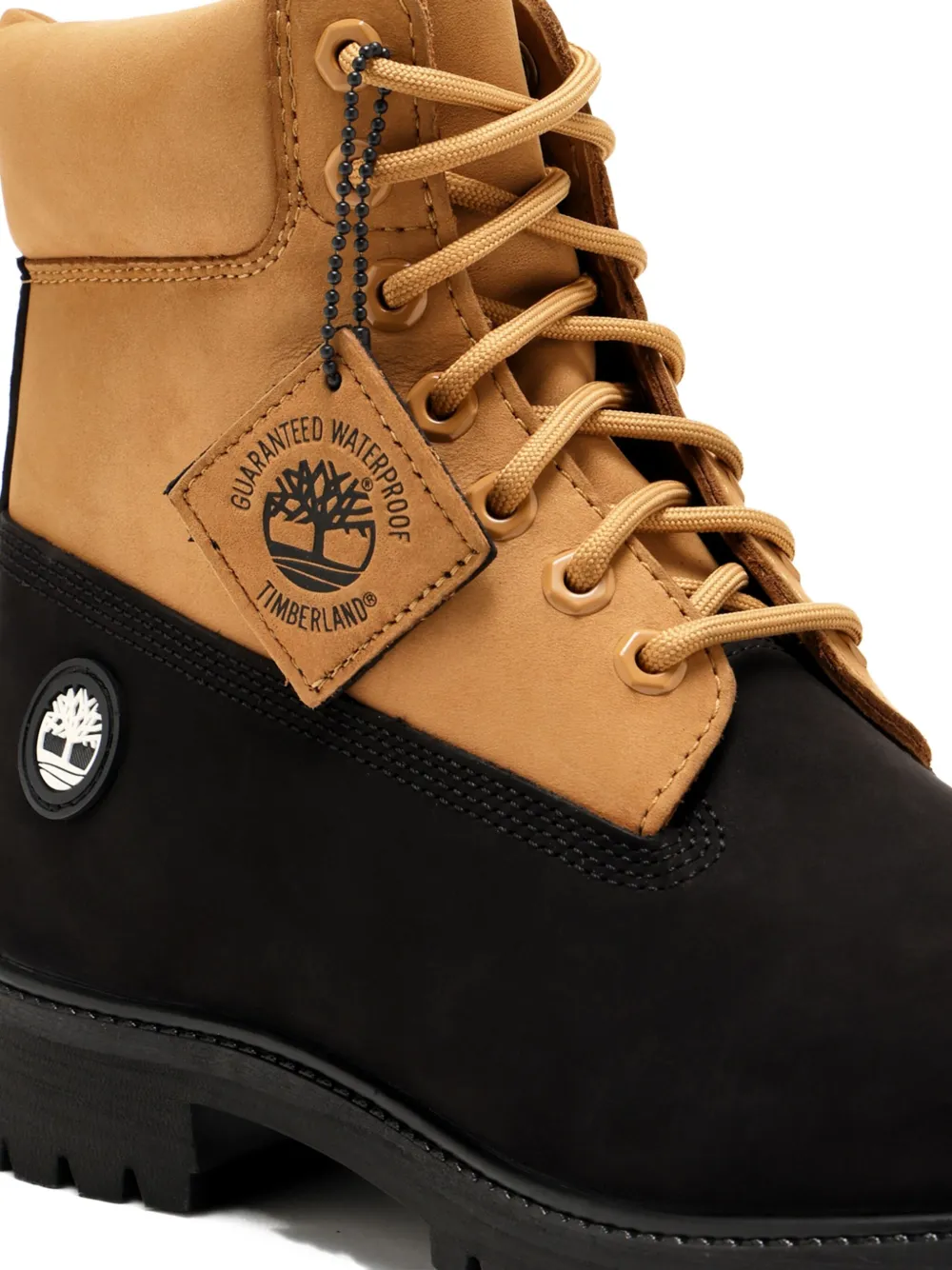Timberland leather two-tone boots Black