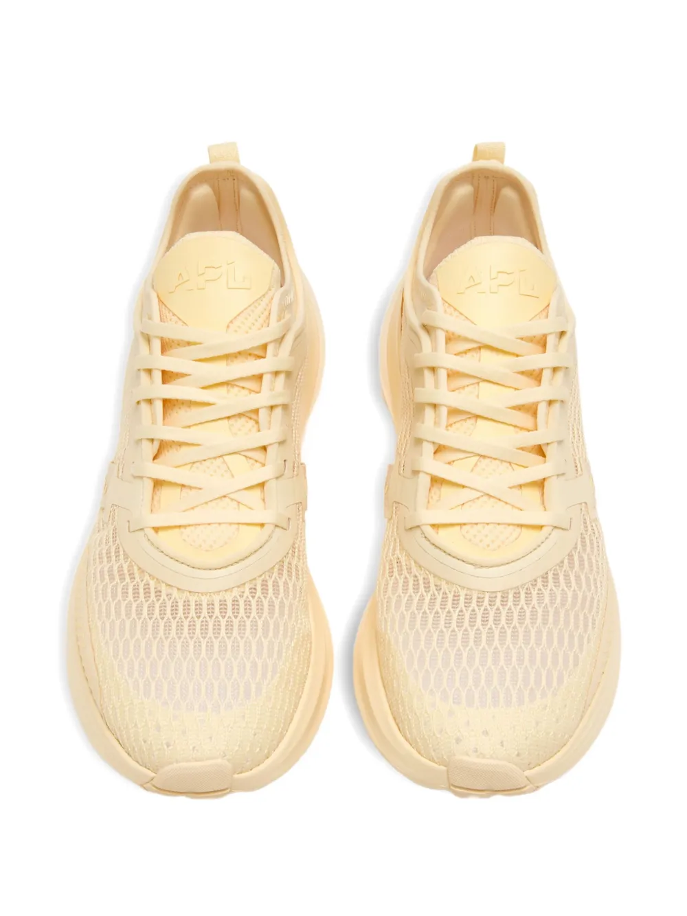APL: ATHLETIC PROPULSION LABS mesh-panelled lace-up sneakers Yellow
