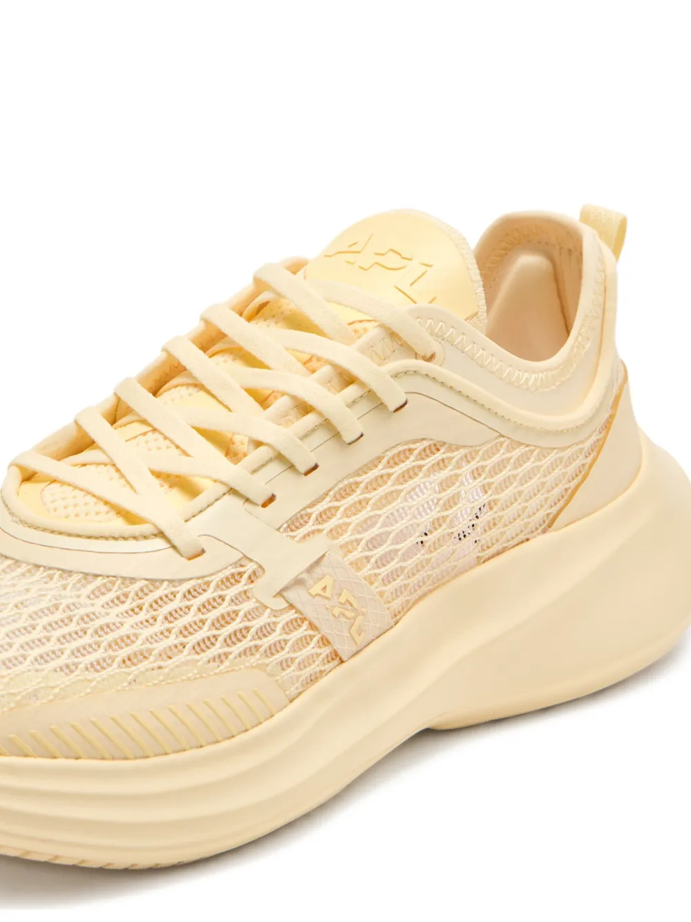 APL: ATHLETIC PROPULSION LABS mesh-panelled lace-up sneakers Yellow
