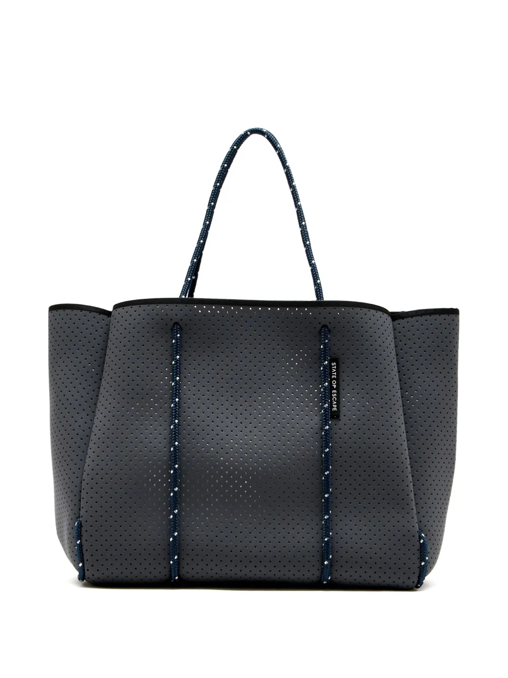 STATE OF ESCAPE Flying Solo perforated rope-trimmed tote bag | Blue | Image 1