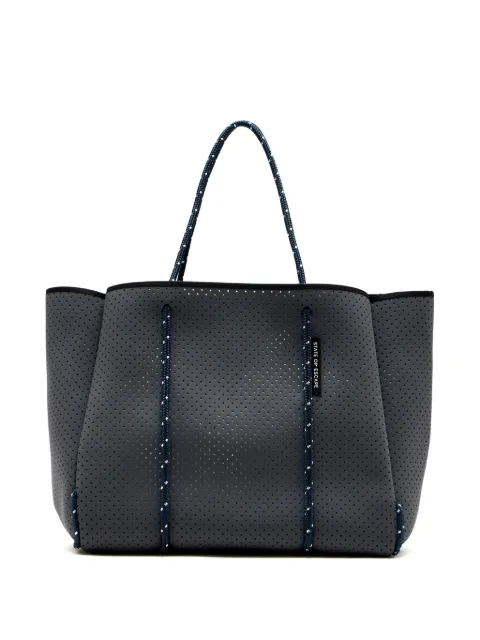 STATE OF ESCAPE Flying Solo perforated rope-trimmed tote bag