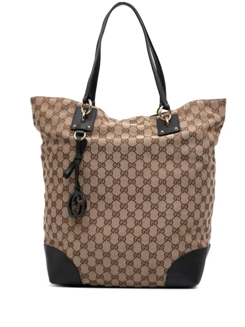 Gucci Pre-Owned 2016-2024 Large GG Canvas GG Charm tote bag