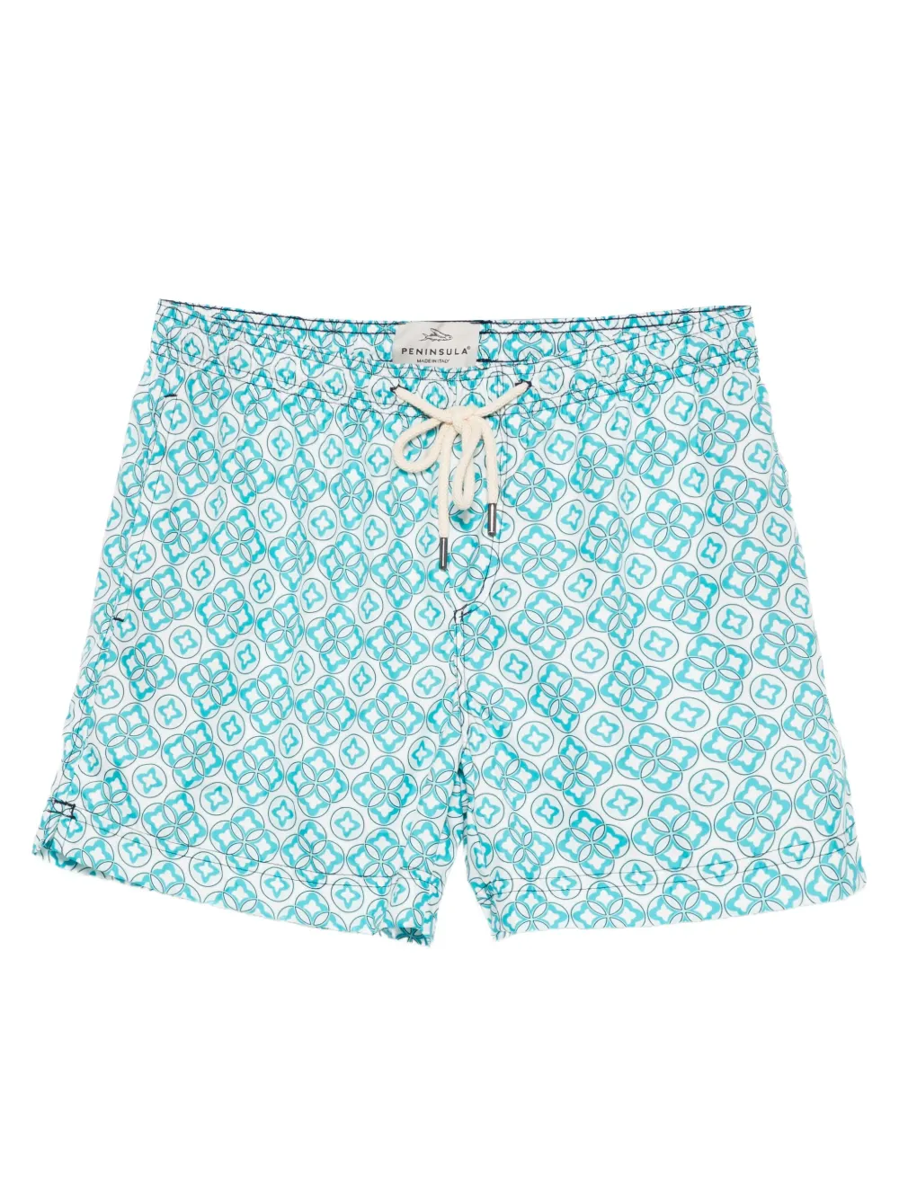Anelli geometric-pattern swim shorts